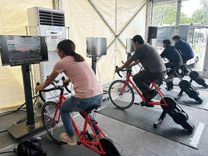 台南 400 運動嘉年華虛擬自由車活動現場
